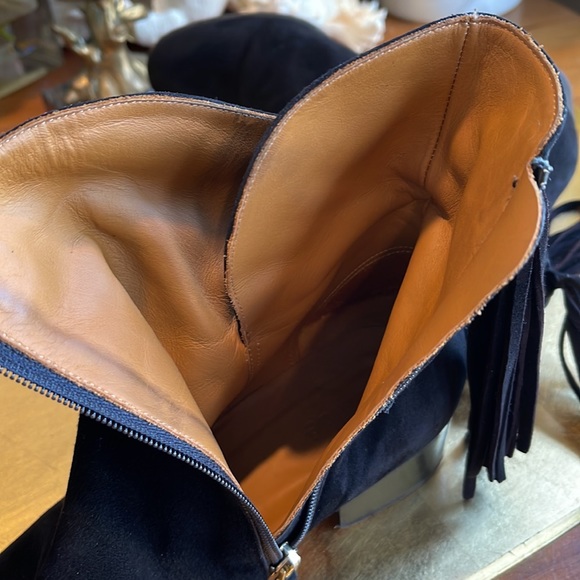 Chloe Montecchio Camoscio Black Tasseled Booties | RARE! - Picture 9 of 15